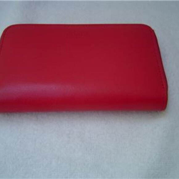 AUTHENTIC FURLA RED LEATHER MEDIUM WALLET EUC - Picture 7 of 14